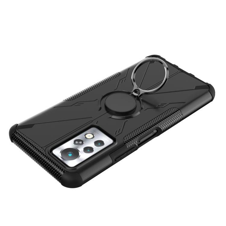 For Infinix Note 11 Pro Armor Bear Shockproof PC + TPU Phone Case with Ring Holder
