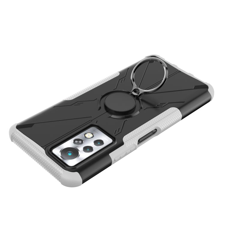 For Infinix Note 11 Pro Armor Bear Shockproof PC + TPU Phone Case with Ring Holder