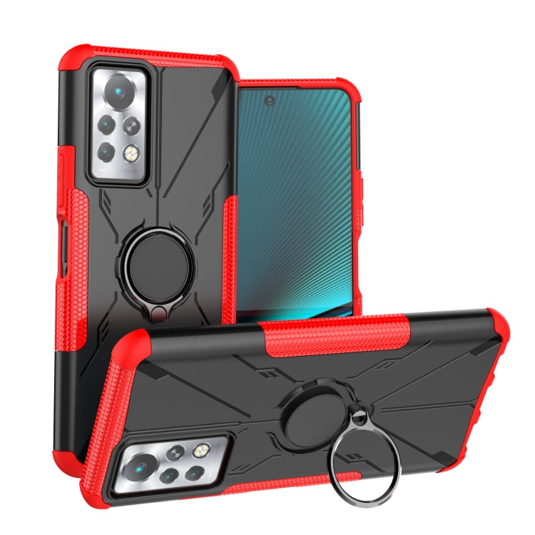 For Infinix Note 11 Pro Armor Bear Shockproof PC + TPU Phone Case with Ring Holder