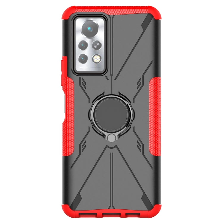 For Infinix Note 11 Pro Armor Bear Shockproof PC + TPU Phone Case with Ring Holder