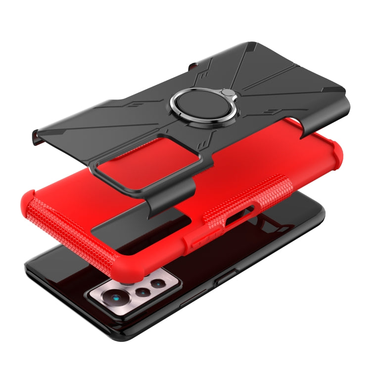 For Infinix Note 11 Pro Armor Bear Shockproof PC + TPU Phone Case with Ring Holder