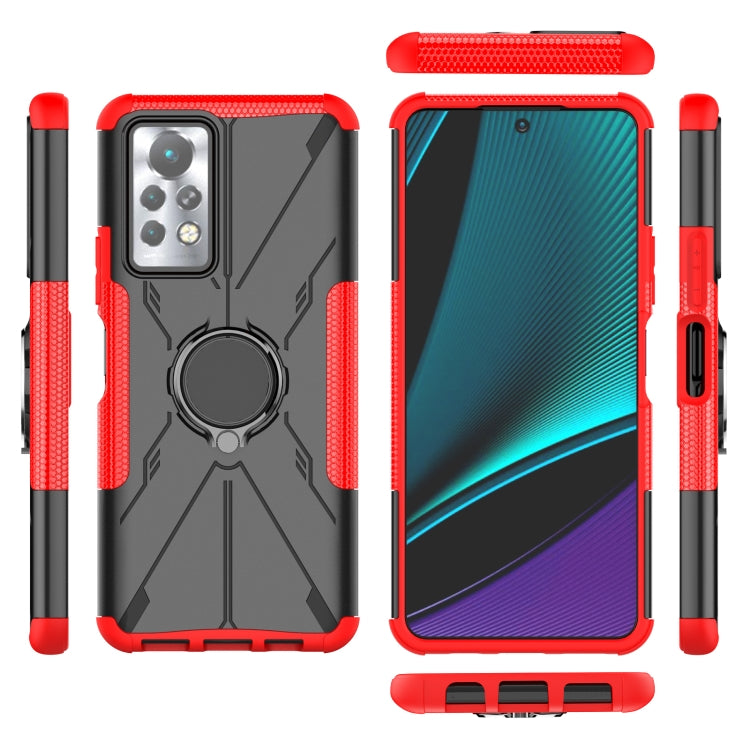 For Infinix Note 11 Pro Armor Bear Shockproof PC + TPU Phone Case with Ring Holder