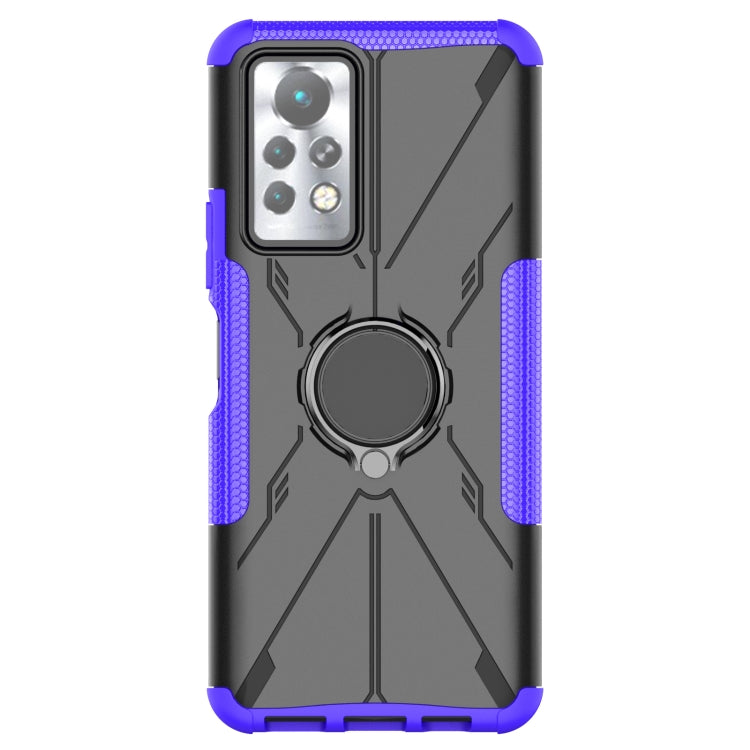 For Infinix Note 11 Pro Armor Bear Shockproof PC + TPU Phone Case with Ring Holder