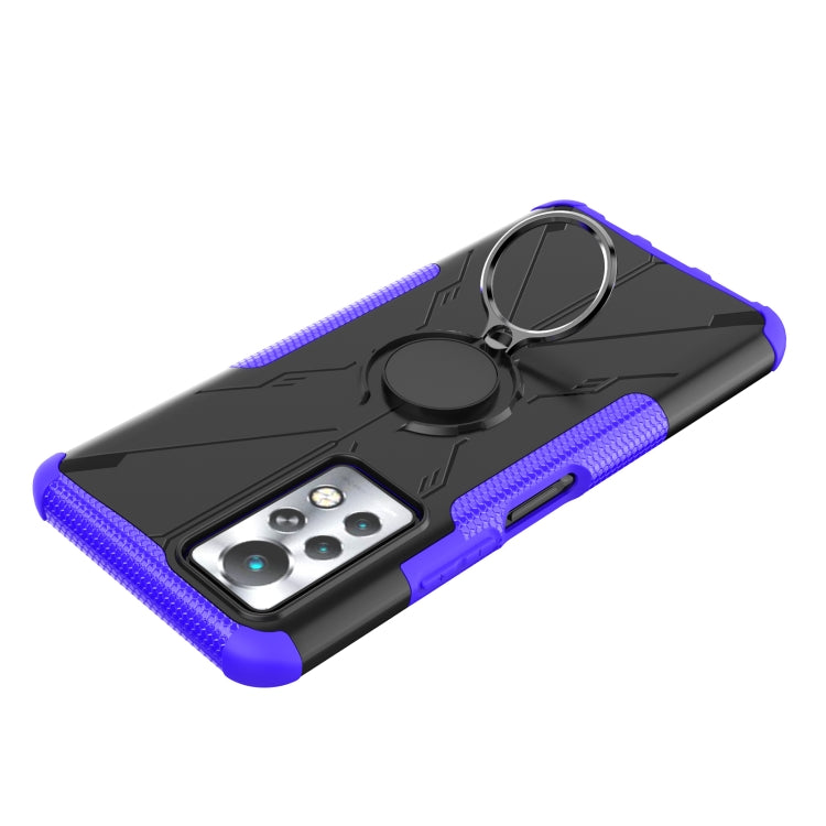 For Infinix Note 11 Pro Armor Bear Shockproof PC + TPU Phone Case with Ring Holder