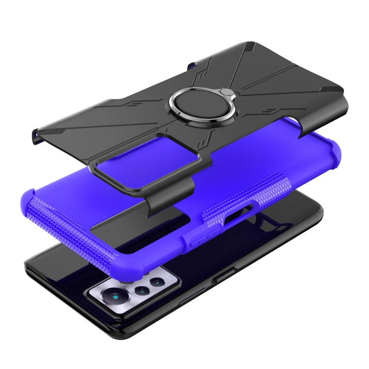 For Infinix Note 11 Pro Armor Bear Shockproof PC + TPU Phone Case with Ring Holder