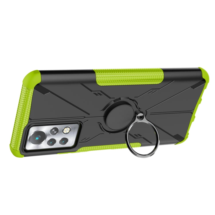 For Infinix Note 11 Pro Armor Bear Shockproof PC + TPU Phone Case with Ring Holder
