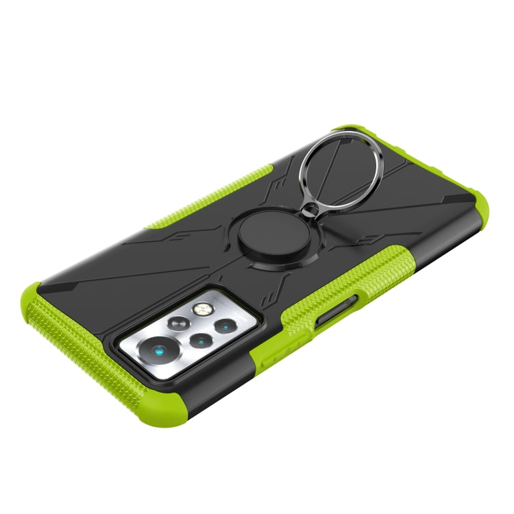 For Infinix Note 11 Pro Armor Bear Shockproof PC + TPU Phone Case with Ring Holder