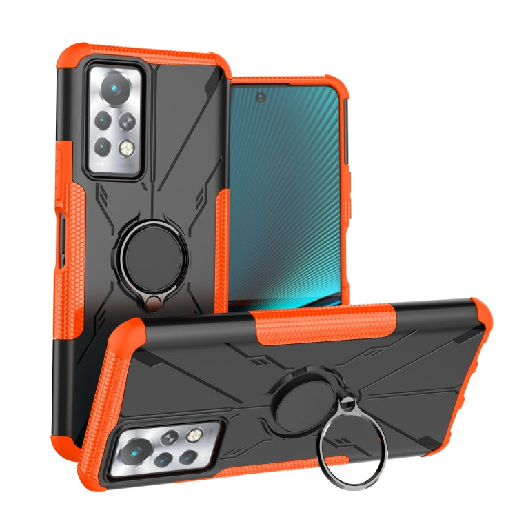 For Infinix Note 11 Pro Armor Bear Shockproof PC + TPU Phone Case with Ring Holder