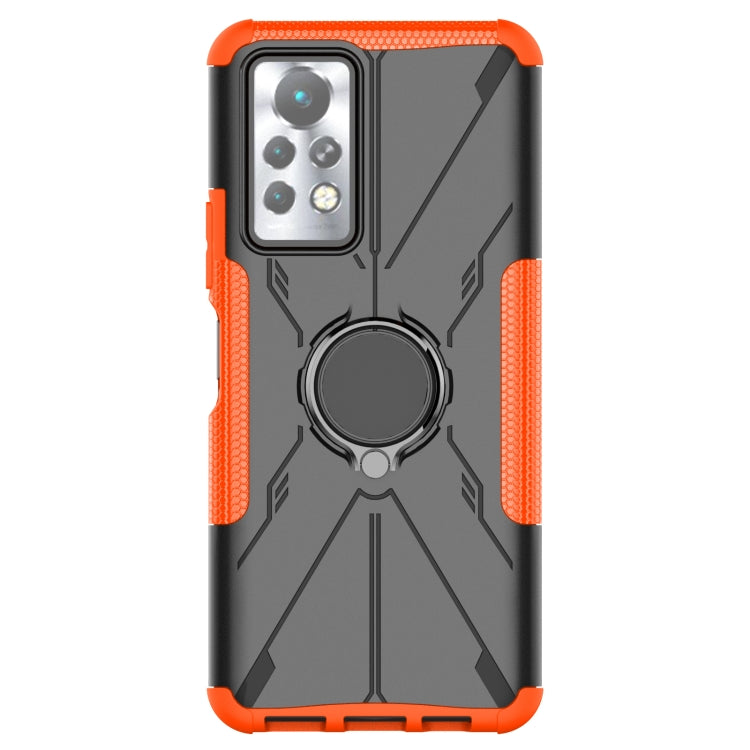 For Infinix Note 11 Pro Armor Bear Shockproof PC + TPU Phone Case with Ring Holder