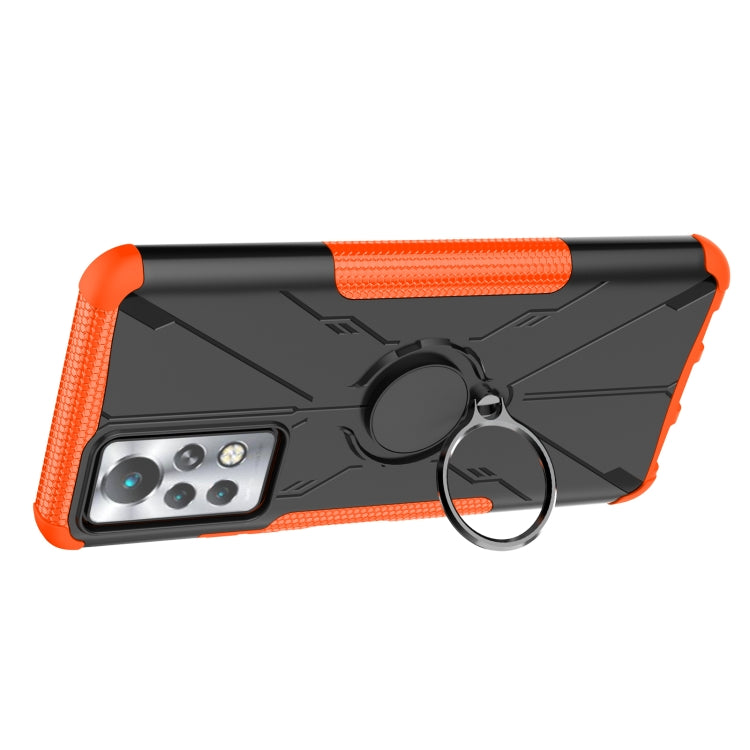 For Infinix Note 11 Pro Armor Bear Shockproof PC + TPU Phone Case with Ring Holder