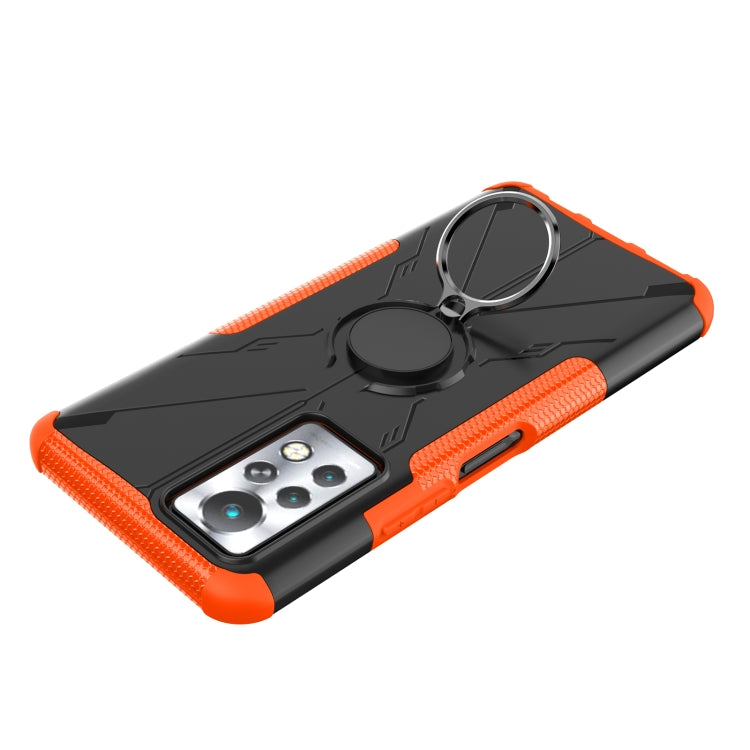 For Infinix Note 11 Pro Armor Bear Shockproof PC + TPU Phone Case with Ring Holder
