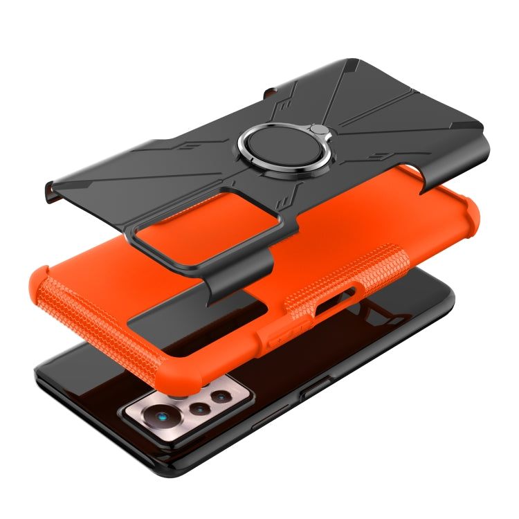 For Infinix Note 11 Pro Armor Bear Shockproof PC + TPU Phone Case with Ring Holder