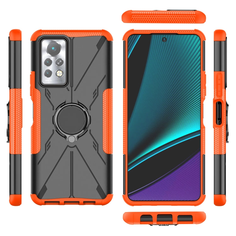For Infinix Note 11 Pro Armor Bear Shockproof PC + TPU Phone Case with Ring Holder