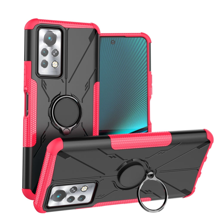 For Infinix Note 11 Pro Armor Bear Shockproof PC + TPU Phone Case with Ring Holder