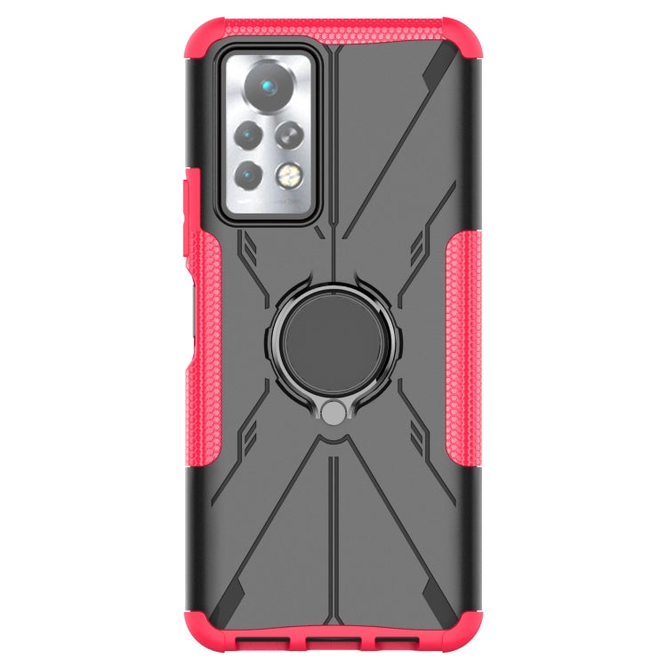 For Infinix Note 11 Pro Armor Bear Shockproof PC + TPU Phone Case with Ring Holder