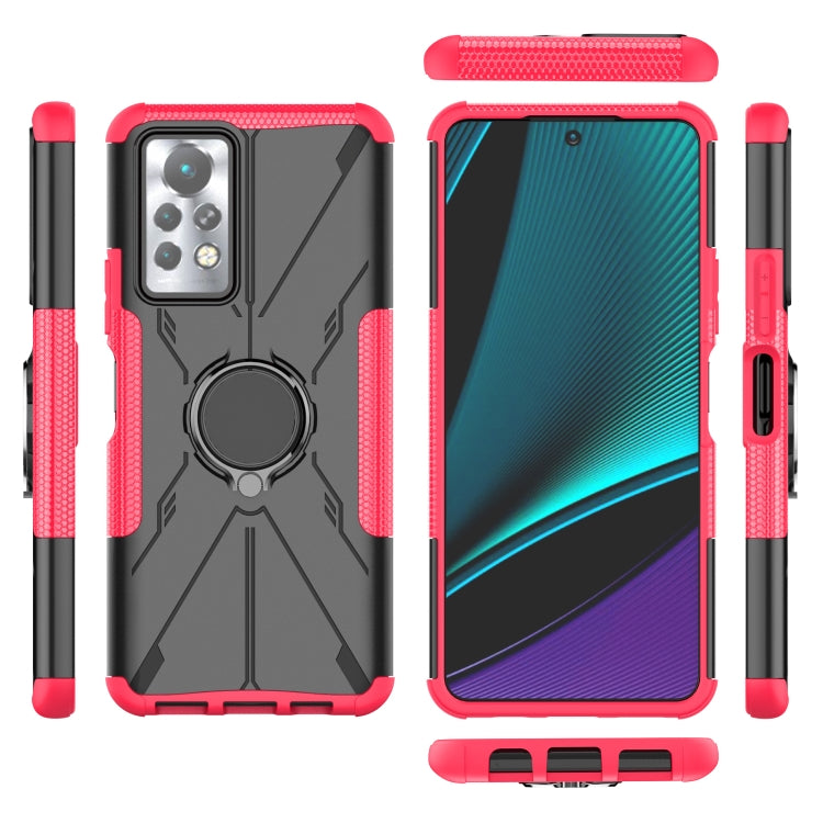 For Infinix Note 11 Pro Armor Bear Shockproof PC + TPU Phone Case with Ring Holder