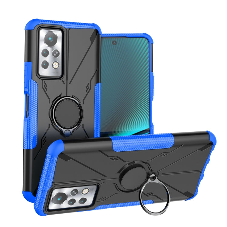 For Infinix Note 11 Pro Armor Bear Shockproof PC + TPU Phone Case with Ring Holder