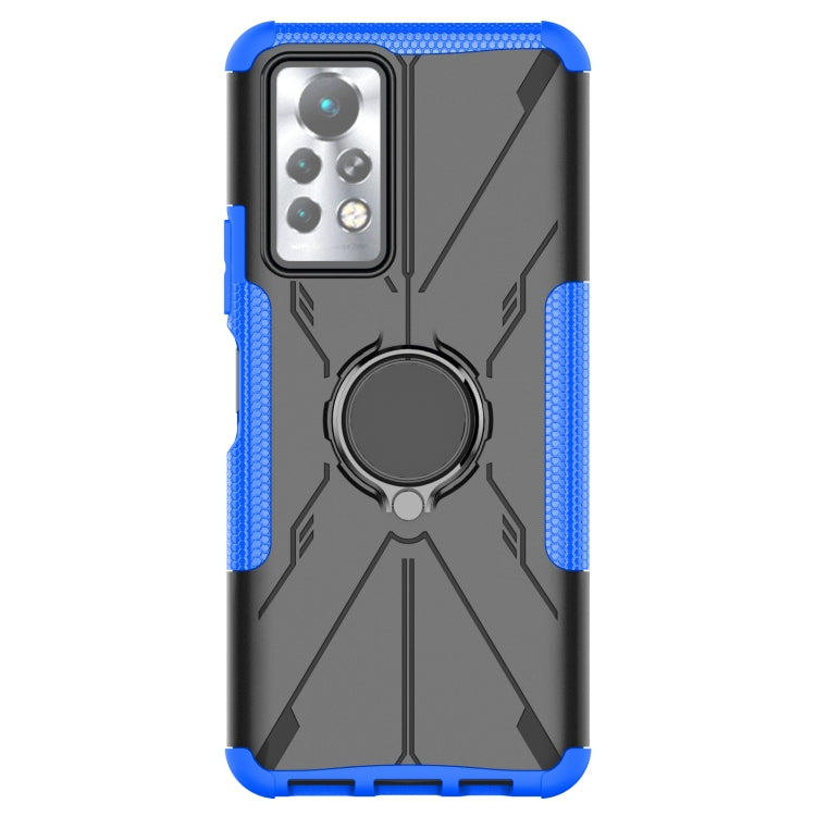 For Infinix Note 11 Pro Armor Bear Shockproof PC + TPU Phone Case with Ring Holder