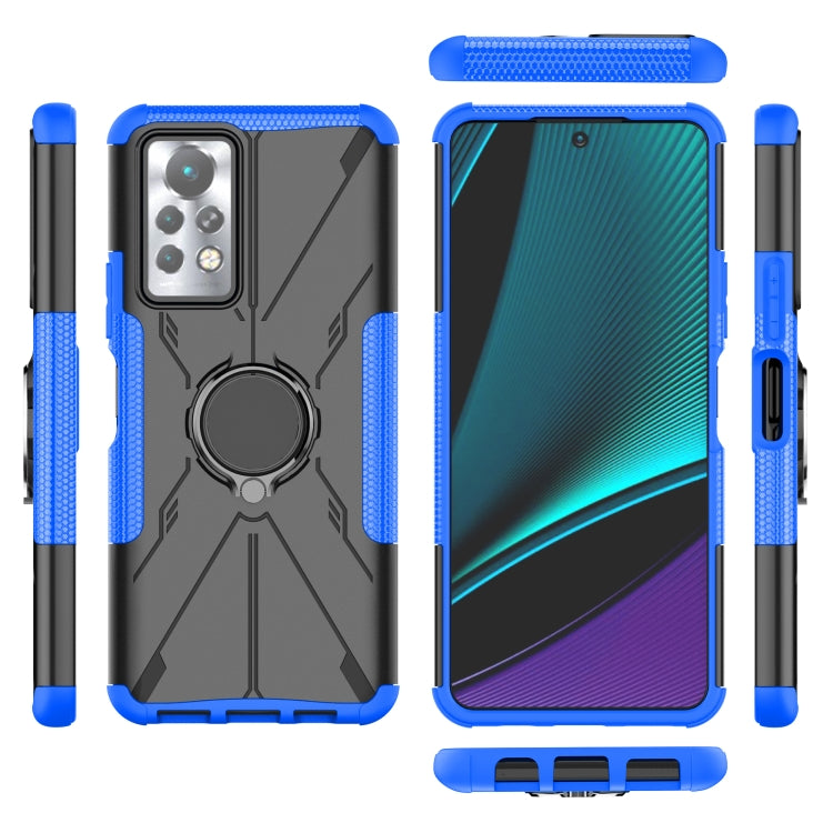For Infinix Note 11 Pro Armor Bear Shockproof PC + TPU Phone Case with Ring Holder