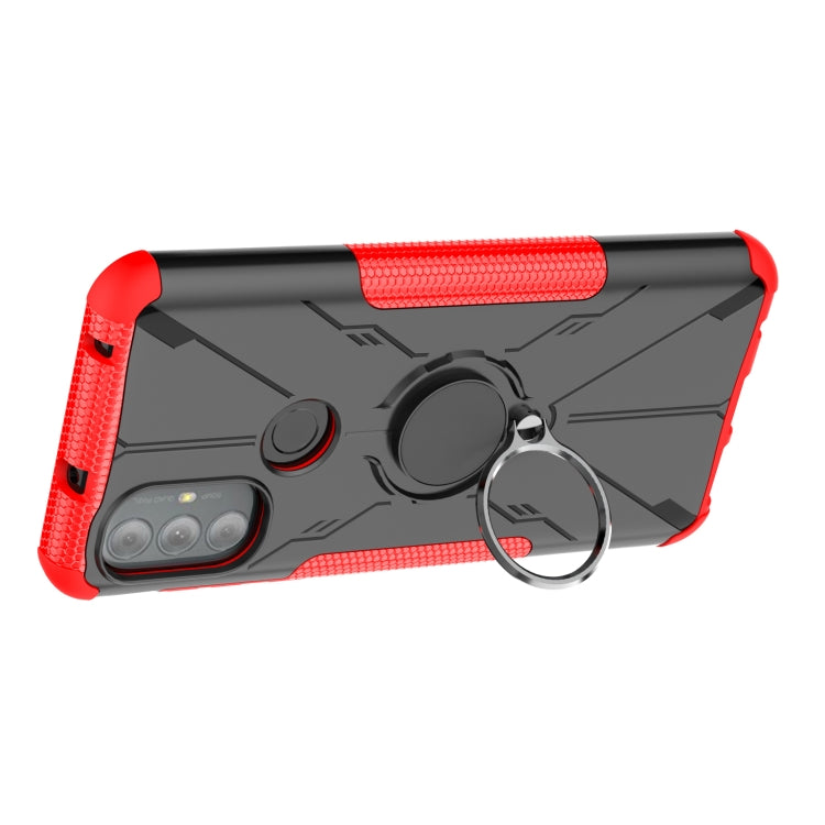 For Motorola Moto G Power 2022 Armor Bear Shockproof PC + TPU Phone Case with Ring Holder