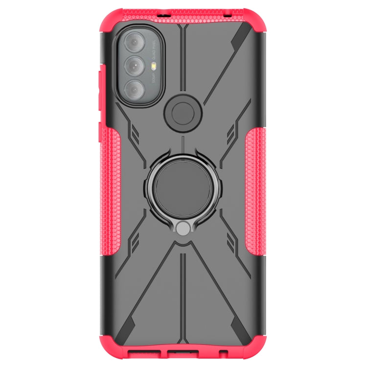 For Motorola Moto G Power 2022 Armor Bear Shockproof PC + TPU Phone Case with Ring Holder