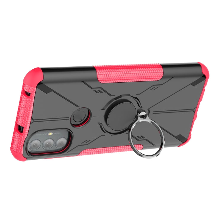 For Motorola Moto G Power 2022 Armor Bear Shockproof PC + TPU Phone Case with Ring Holder