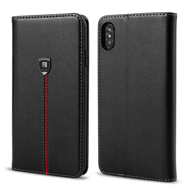 For iPhone X / XS Microfiber Horizontal Flip Leather Case with Holder & Card Slots & Wallet