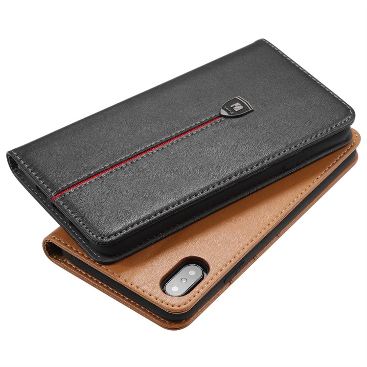 For iPhone XR Microfiber Horizontal Flip Leather Case with Holder & Card Slots & Wallet