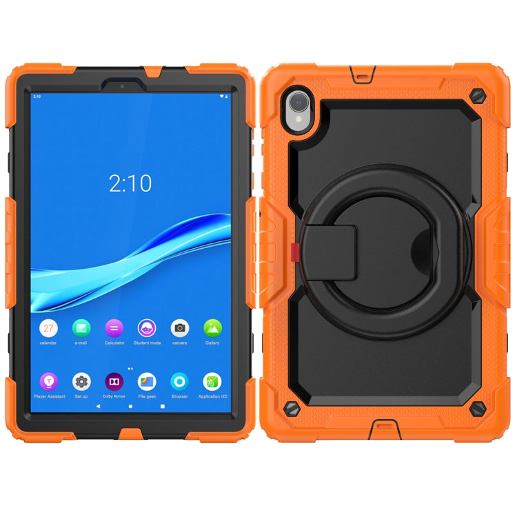 For Lenovo M10 Plus X606F Silicone + PC Holder Tablet Case