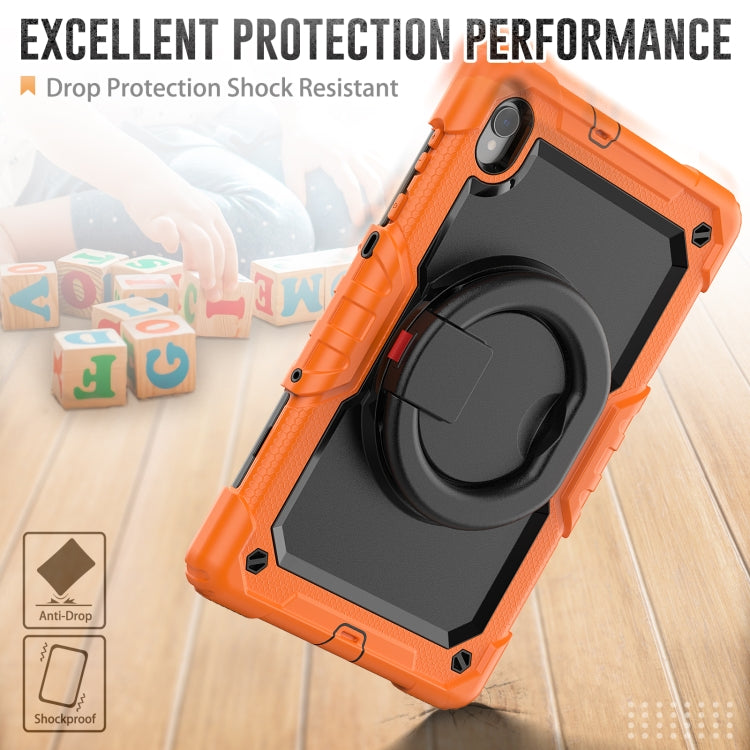 For Lenovo M10 Plus X606F Silicone + PC Holder Tablet Case