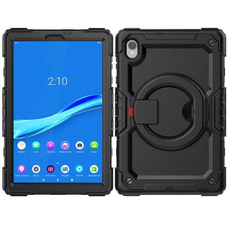 For Lenovo M10 Plus X606F Silicone + PC Holder Tablet Case