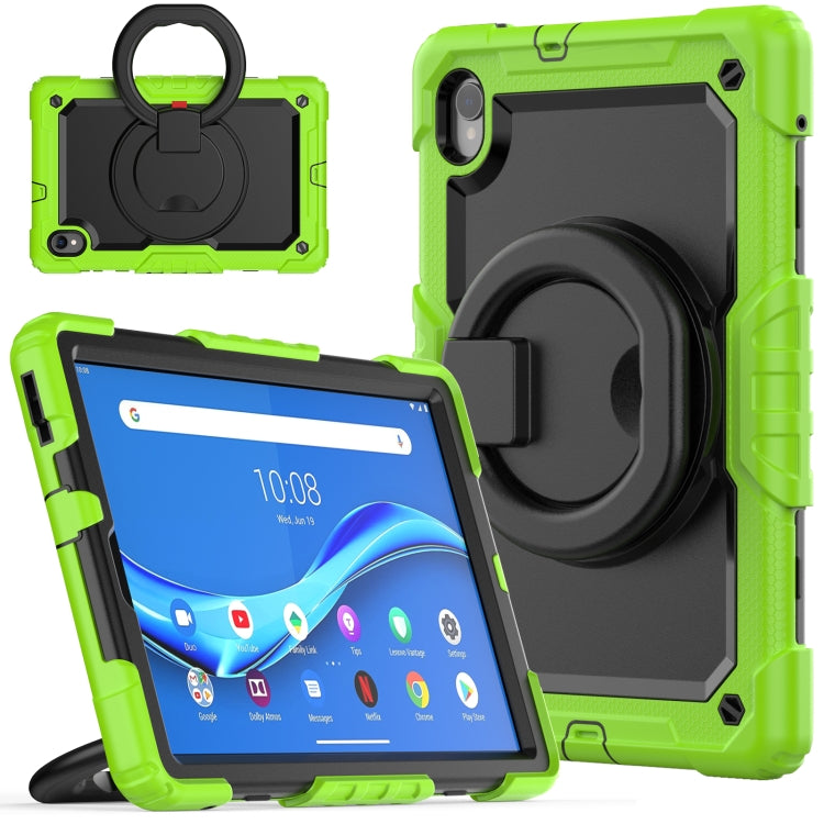 For Lenovo M10 Plus X606F Silicone + PC Holder Tablet Case