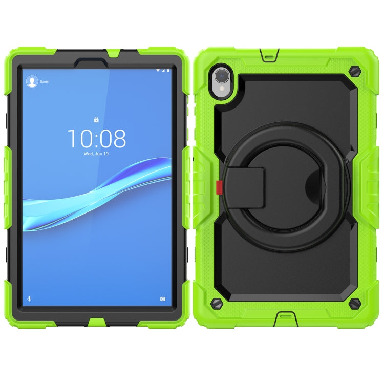 For Lenovo M10 Plus X606F Silicone + PC Holder Tablet Case