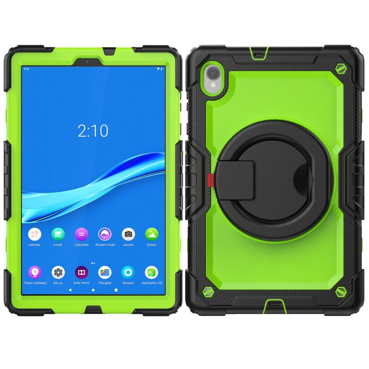 For Lenovo M10 Plus X606F Silicone + PC Holder Tablet Case