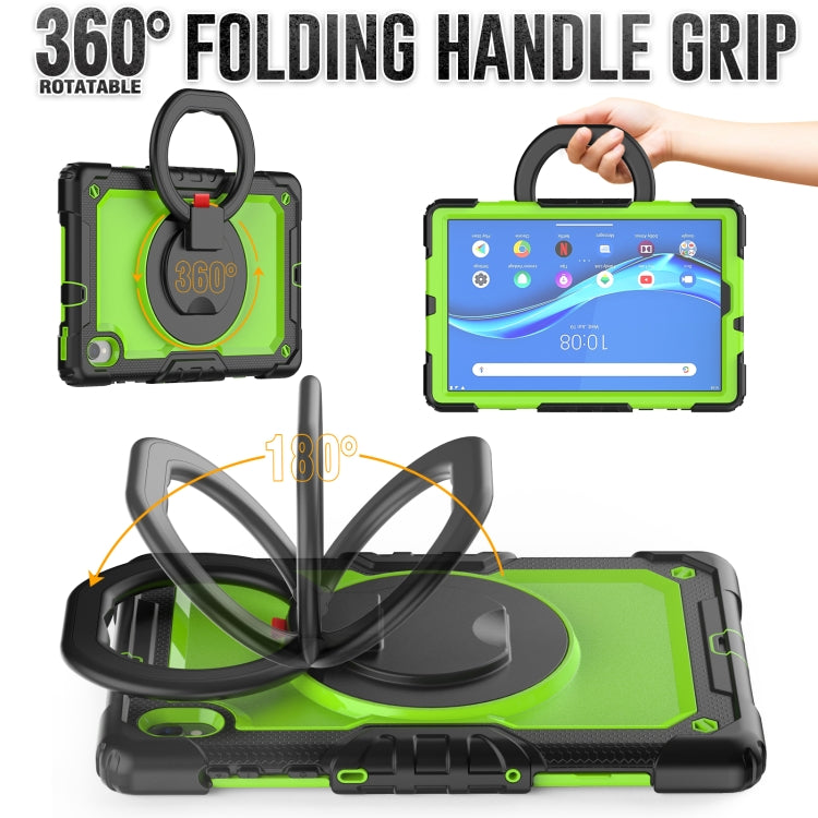 For Lenovo M10 Plus X606F Silicone + PC Holder Tablet Case