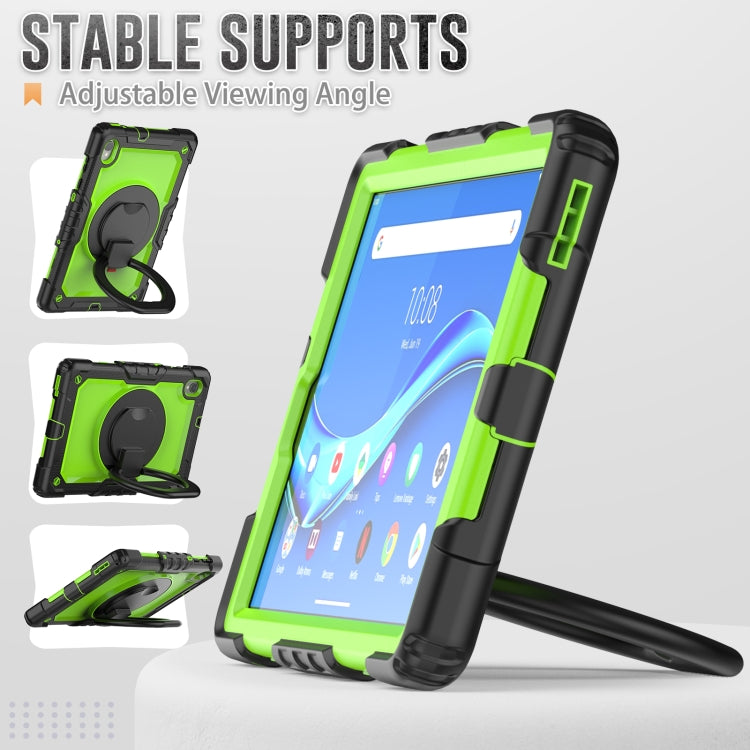 For Lenovo M10 Plus X606F Silicone + PC Holder Tablet Case