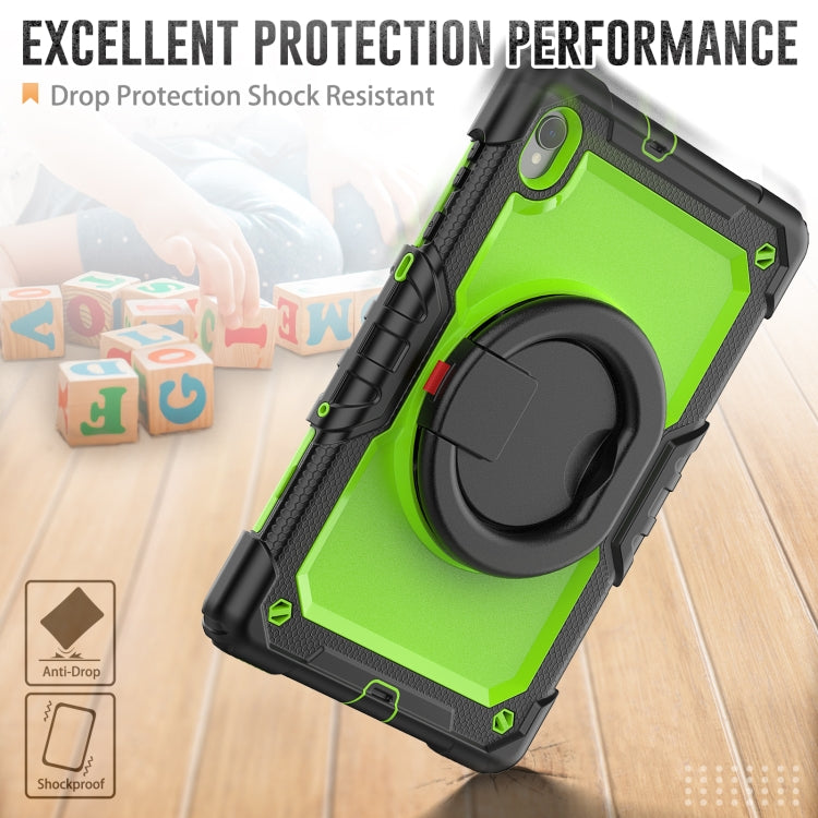 For Lenovo M10 Plus X606F Silicone + PC Holder Tablet Case