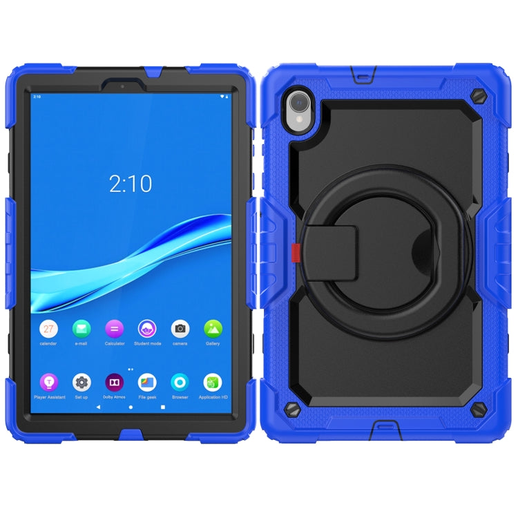 For Lenovo M10 Plus X606F Silicone + PC Holder Tablet Case