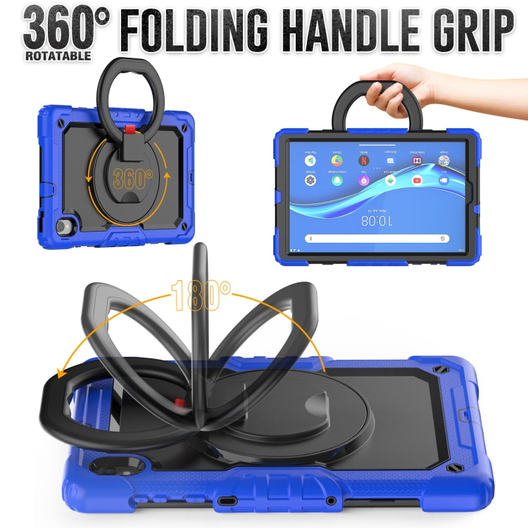 For Lenovo M10 Plus X606F Silicone + PC Holder Tablet Case