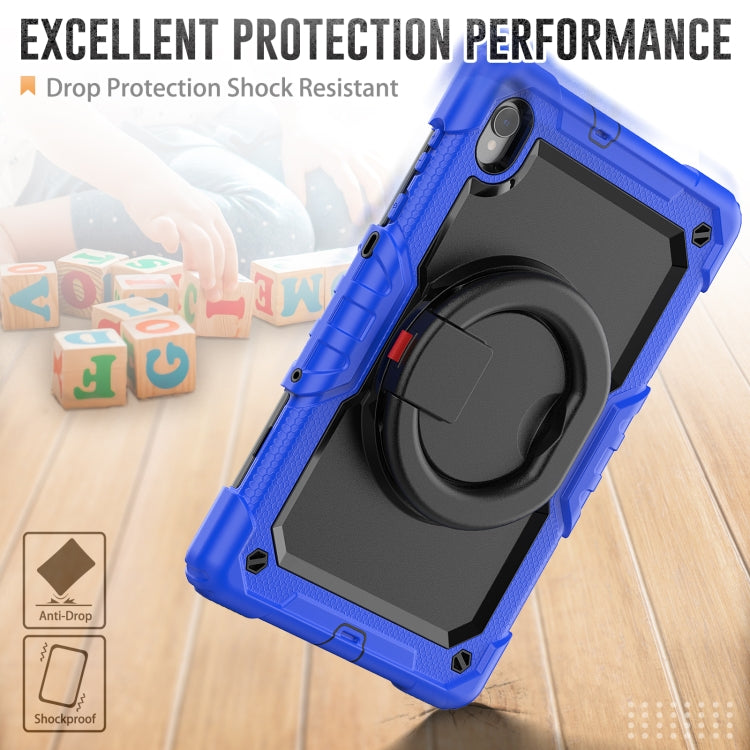 For Lenovo M10 Plus X606F Silicone + PC Holder Tablet Case
