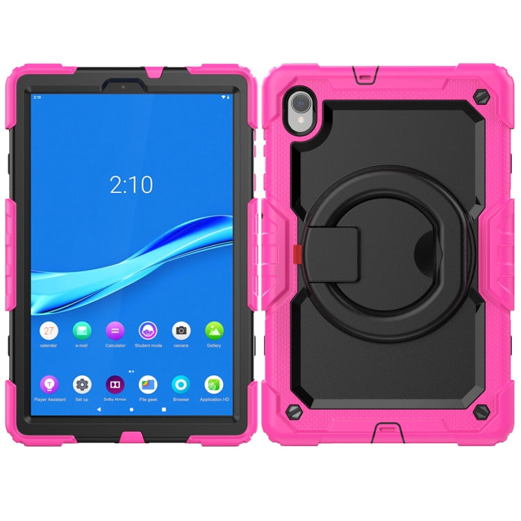For Lenovo M10 Plus X606F Silicone + PC Holder Tablet Case