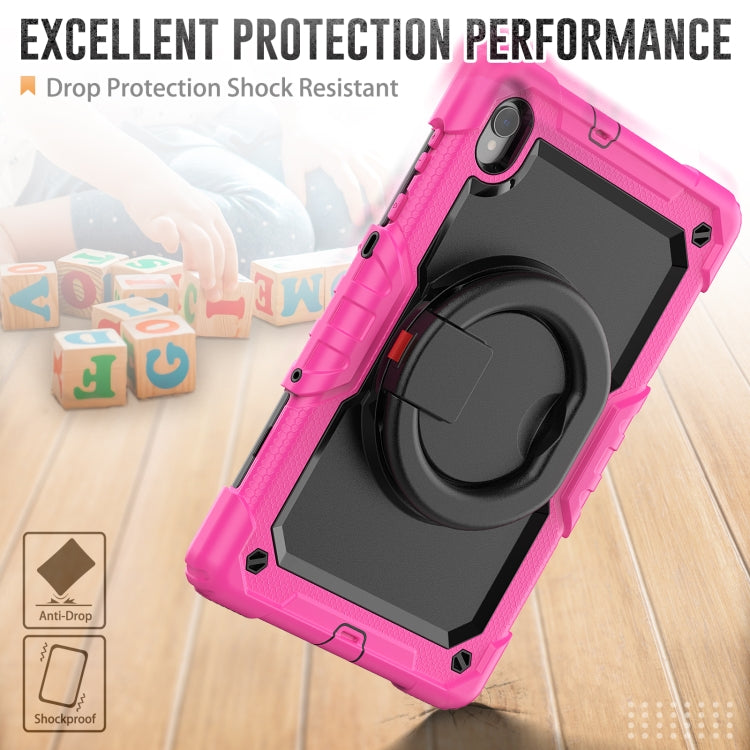 For Lenovo M10 Plus X606F Silicone + PC Holder Tablet Case