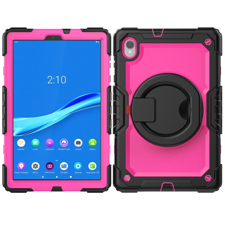For Lenovo M10 Plus X606F Silicone + PC Holder Tablet Case