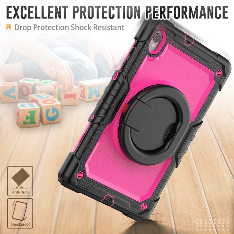 For Lenovo M10 Plus X606F Silicone + PC Holder Tablet Case