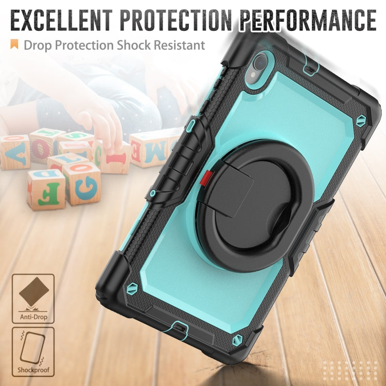 For Lenovo M10 Plus X606F Silicone + PC Holder Tablet Case