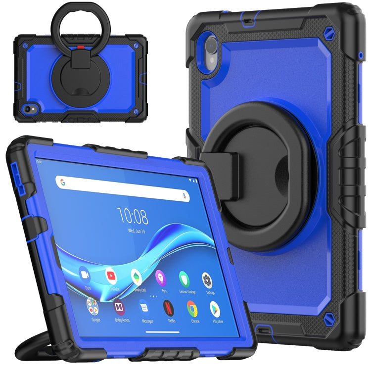 For Lenovo M10 Plus X606F Silicone + PC Holder Tablet Case