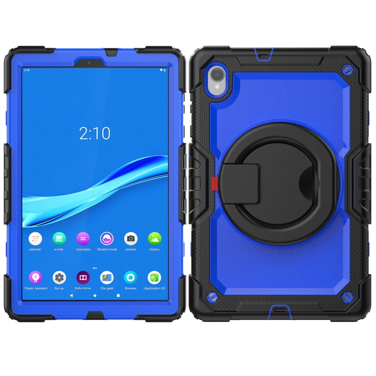For Lenovo M10 Plus X606F Silicone + PC Holder Tablet Case