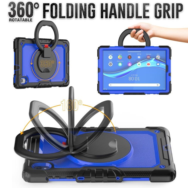 For Lenovo M10 Plus X606F Silicone + PC Holder Tablet Case