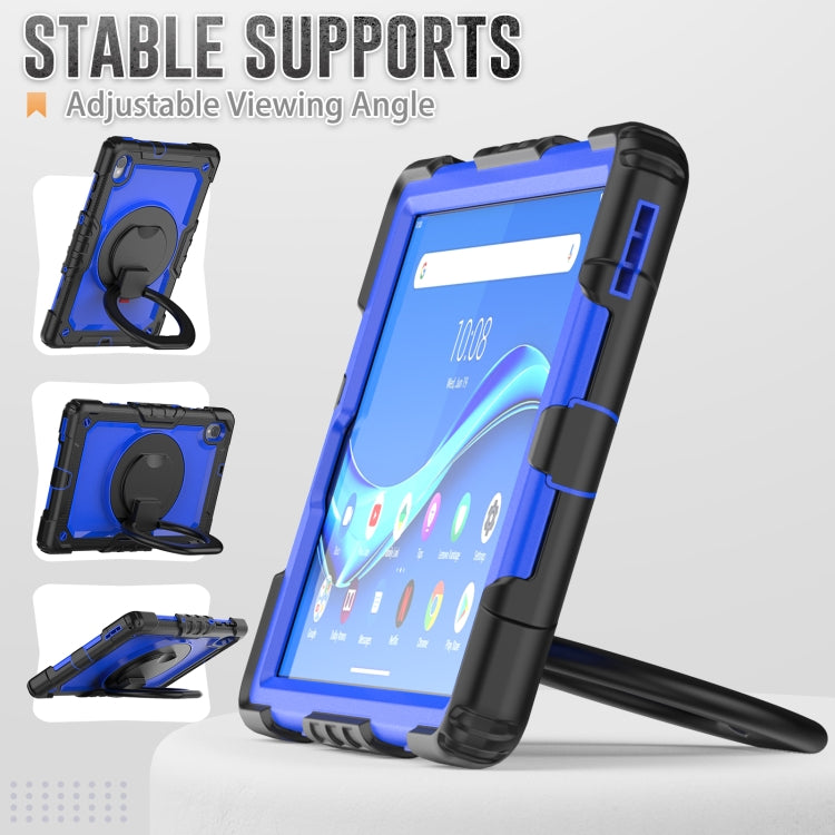 For Lenovo M10 Plus X606F Silicone + PC Holder Tablet Case