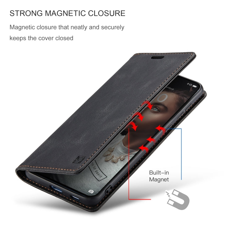 For Huawei P50 AutSpace A01 Skin-feel Crazy Horse Leather Phone Case